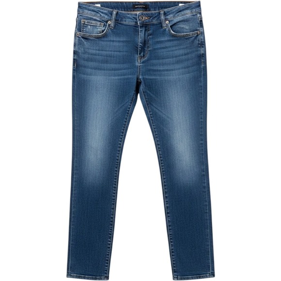 Kut from the Kloth Denim - KUT from the Kloth Women's Boyfriend Jeans‎ Blue Distressed Mid-Rise Size 8